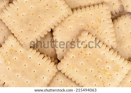 Background made of tasty biscuits. Food texture.