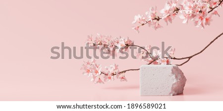 Similar – Image, Stock Photo Cosmetics beauty mockup. White bottle on pastel background