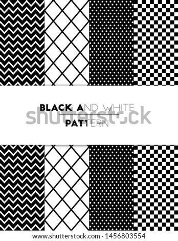 Black and white Seamless patterns.can be used for wallpaper, pattern fills, web page or background.