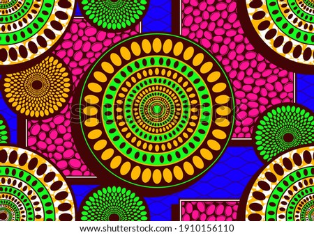 african seamless pattern, picture art and abstract background.
