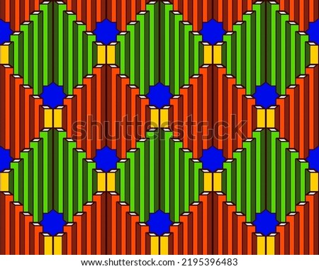 africa seamless pattern vibrant colours, textile art, tribal abstract 
 hand-draw line image and background, fashion artwork for Fabric print, clothes, scarf, shawl, carpet, kerchief, handkerchief