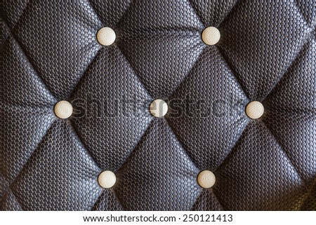 Genuine leather upholstery background for a luxury decoration