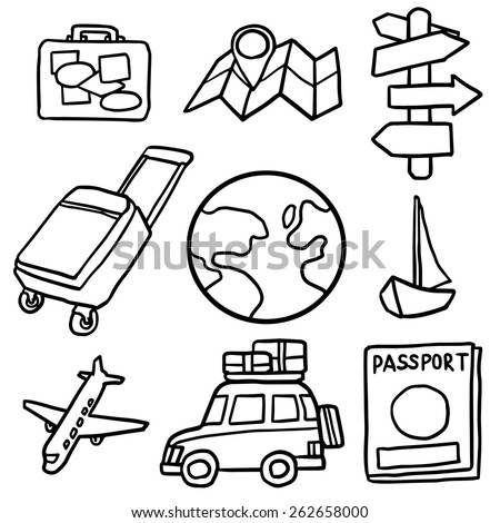 vector set of travel icon