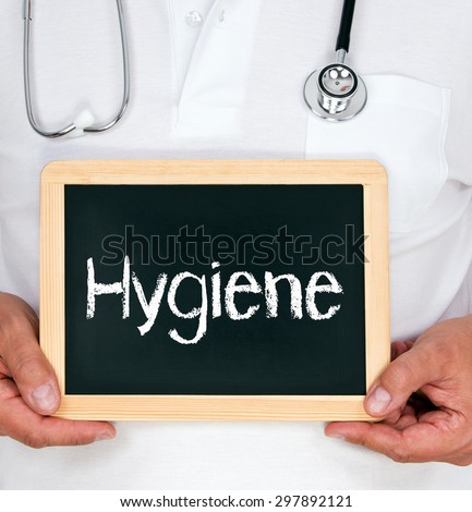 Hygiene - physician with chalkboard