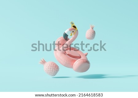 Similar – Image, Stock Photo rubber slippers float in clear water next to female legs