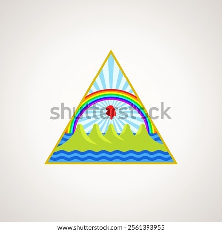 Coat of arms - symbol from the flag of Nicaragua