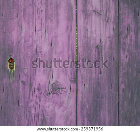 lock on purple wooden door