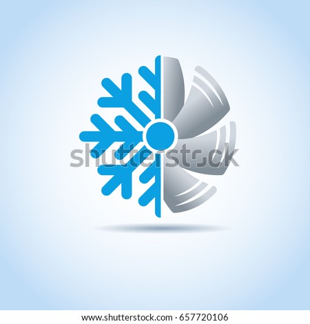 Air conditioner icon. flat design