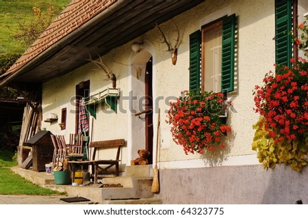 Entry to the  Austrian rural home-Styria.