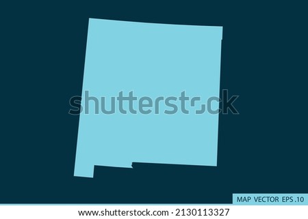 NEW MEXICO map ,Abstract mash line and point scales on dark background for your web site design map logo, app, ui ,Travel. Vector illustration eps 10.