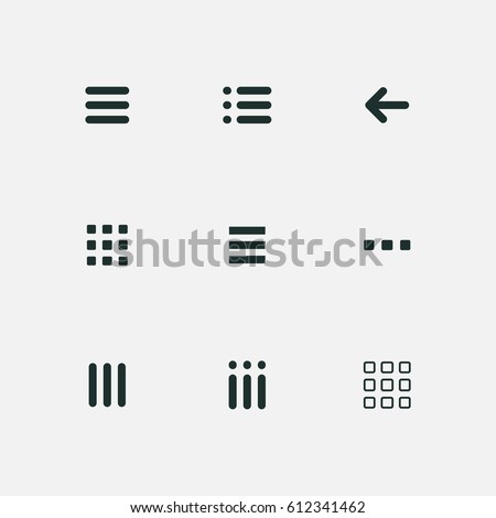 menu and ui icons set vector