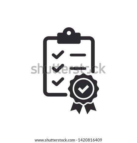 Checklist icon. Certificate icon. Premium quality. Achievement badge.
Tasks icon. Clipboard icon. Task done. Signed approved document. Project completed. Quality mark. Quality mark. Check mark 