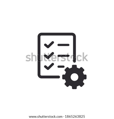 Tasks. Vector icon. Clipboard - vector icon. Clipboard icon. Task done. Signed approved document icon. Project completed. Check Mark sign. Document setup. Settings system file. Survey. Extra options.