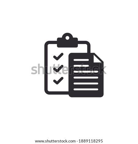 Tasks. Clipboard icon. Task done. Signed approved document icon. Project completed. Check Mark sign. Worksheet sign. Office documents. Survey. Extra options. Application form. Fill in the form. Report