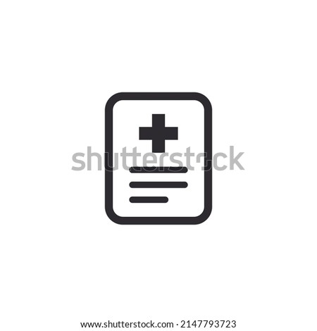 Medical card. Medical insurance. Medical record. Medical diagnosis. Add file. Profile icon. Document icon.  Personal document. Identification card. Doctor id. Id card. Medicine chest. Sick leave. Care