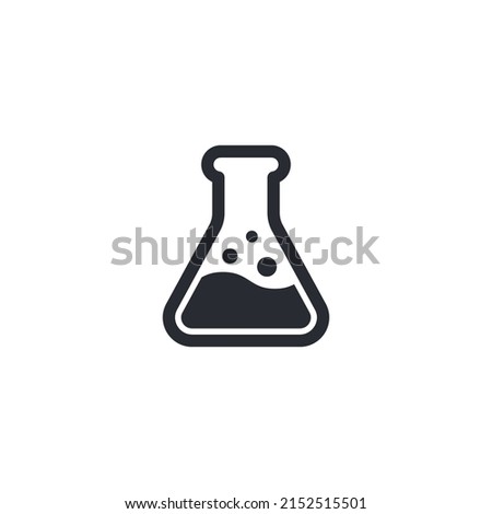 Chemical test tube. Glass tube. Flask template. Glass container. Flask of poison. Jar icon. Medicine vial. Logo template. Chemical test tube silhouette. Laboratory tube. Flask icon. Chemical bottle.