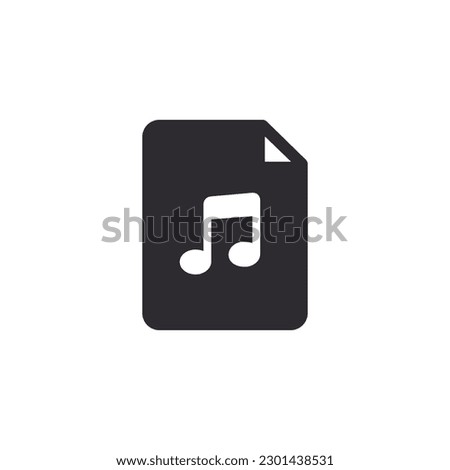 Audio file. Audio icon. Sound file. Music icon. Music file. Musical note. Audio sign. Voice icon. Audio system. Document icon. Office document. Download music file. Song sign. Noise. Tune sign. Record