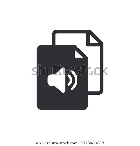Audio file. Audio icon. Sound file. Music icon. Music file. Musical note. Audio sign. Voice icon. Audio system. Document icon. Office document. Download music file. Song sign. Noise. Tune sign. Record