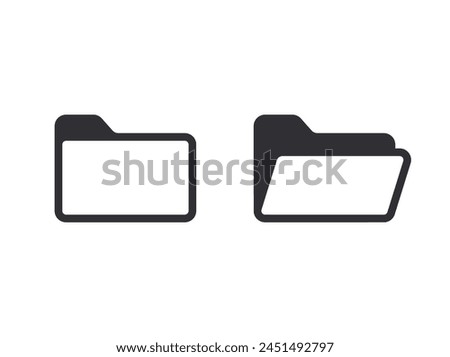 Document folder. System file. Document icon. Office document. Folder icon. Folder icon set. Business documents. Open folder. Line style icon. Directory sign. File pictogram. File sign.