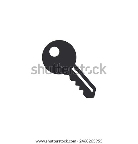 Key icon. Lock or unlock sign. Padlock. Lock symbol. Unblock. Password icon. Access sign. Private access. Logo template. Safety symbol. Door key. Key silhouette. Key symbol. Logo template