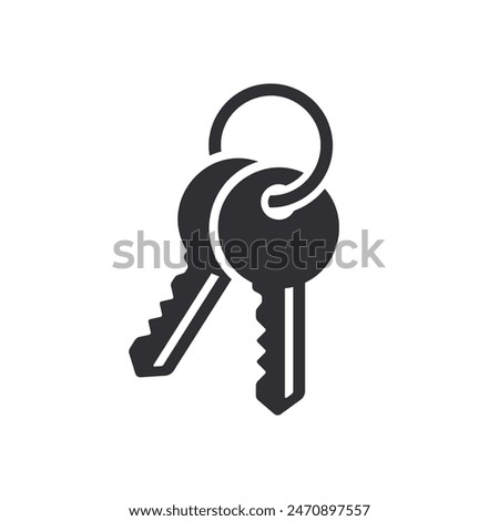 Key icon. Lock or unlock sign. Padlock. Lock symbol. Unblock. Password icon. Access sign. Private access. Logo template. Safety symbol. Door key. Key silhouette. Key symbol. Logo template. Keys