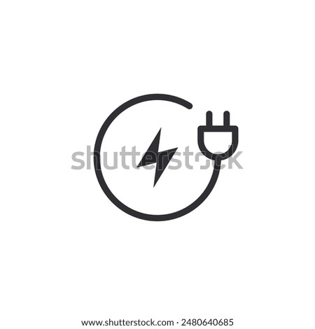 Lightning icon. High voltage. Charging location. Electric charging. Thunderbolt sign. Charging icon. Electricity sign. Electrical cable. Power socket. Electrical wire. Charger sign. Charging battery