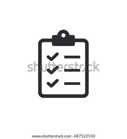 Tasks. Clipboard icon. Task done. Signed approved document icon. Project completed. Check Mark sign. Worksheet sign. Survey. Extra options. Application form. Fill in the form. Report. Office documents ストックフォト © 