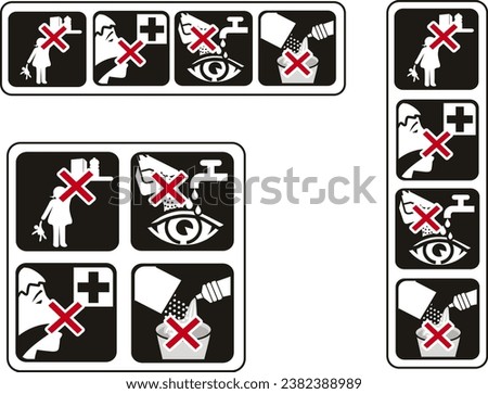 ICONS WITHOUT CHILDREN, DO NOT INGEST, DO NOT MIX, EYE CARE