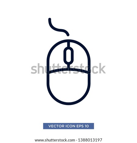 Mouse icon vector illustration template