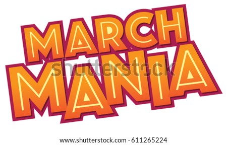 March Mania- Headline Basketball NCAA Logo Headline