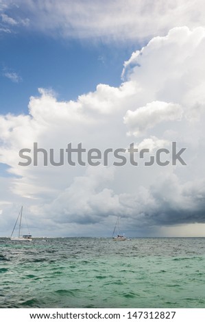 Storm Cloud over the Sea Vertical
