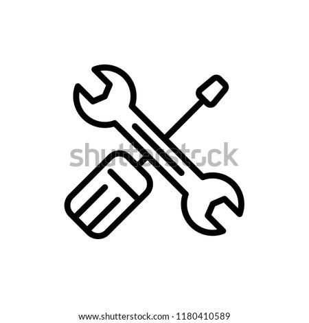 maintenance icon vector design. icon vector line style