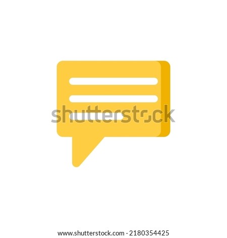 Chatbox icon flat style design. Chatbox icon vector illustration. isolated on white background.