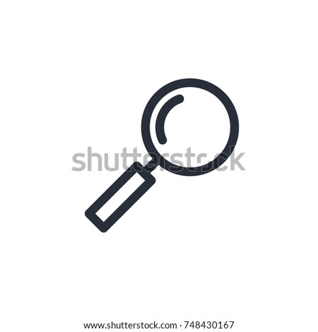 magnify icon vector 