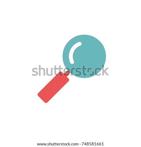 magnify icon vector. magnify icon flat style design