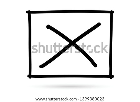 popular check list symbol x wrong mark isolated