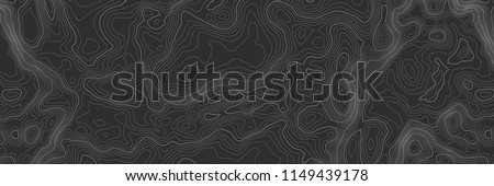 Background of the topographic map. Topographic map lines, contour background. Geographic abstract grid. EPS 10 vector illustration.
