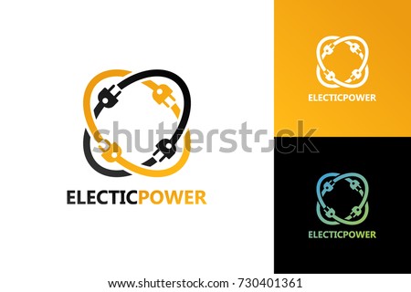 Electric Power Logo Template Design