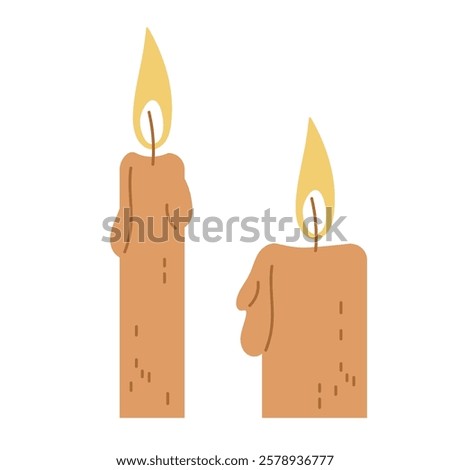 Similar – Image, Stock Photo Quiet evening atmosphere in the countryside in the sunny backlight