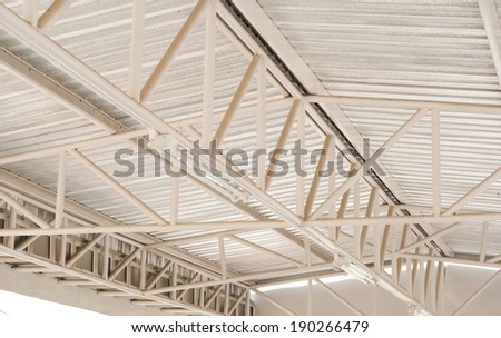 steel truss, construction of roof
