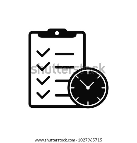  planning and clock icon