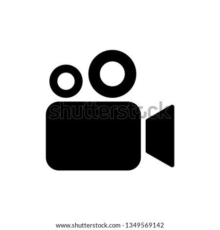 Video camera icon. Cinema camera icon. Film camera, Movie camera icon. Vector icon EPS 10 Сток-фото © 