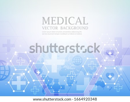 vector futuristic wallpaper.abstract medical concept.