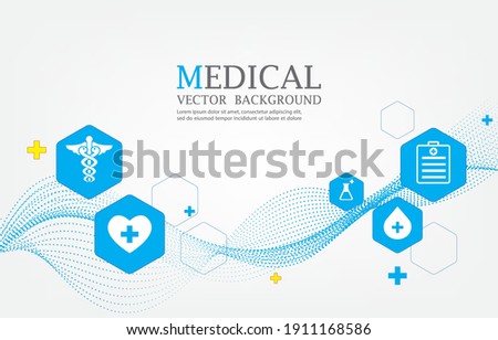 geometric vector medical wallpaper .smooth line pattern