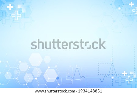 vector healthcare and medical science.futuristic background