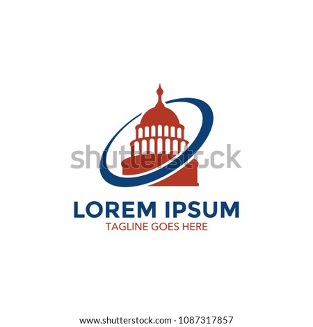 capitol logo. icon. vector illustration