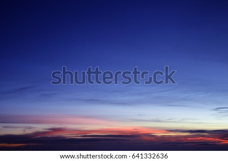 Similar – Image, Stock Photo Landscape of the blue sea with views of a seaside village