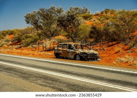 Similar – Image, Stock Photo burnt out car in the streets of berlin