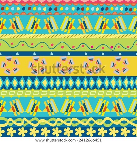 A colorful repeating seamless bandana print pattern. 
