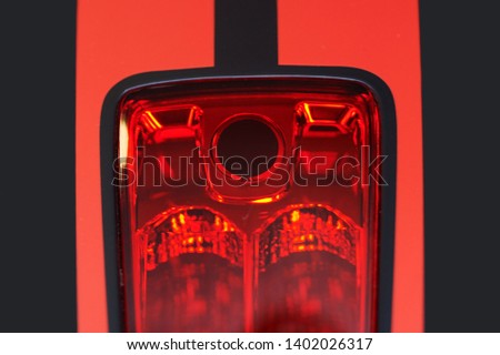 Similar – Image, Stock Photo Big black rear fender of an american road cruiser of the fifties in front of the window of an old house at the Golden Oldies in Wettenberg Krofdorf-Gleiberg near Giessen in Hesse, Germany.